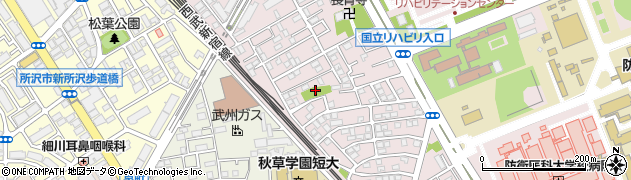 弥生公園周辺の地図