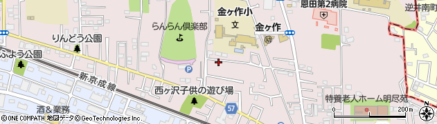 千葉県松戸市金ケ作314-2周辺の地図