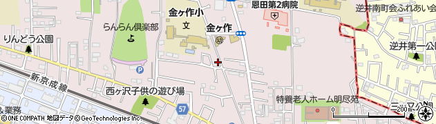 千葉県松戸市金ケ作304-54周辺の地図