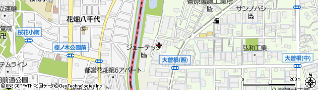 埼玉県八潮市大曽根2047周辺の地図