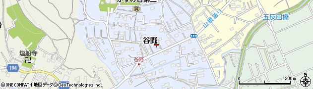 東京都青梅市谷野88周辺の地図