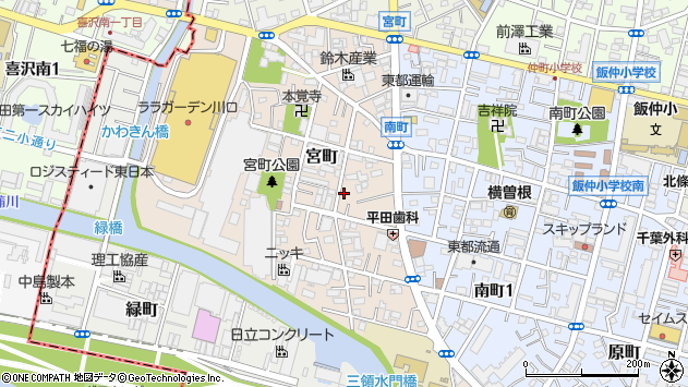 〒332-0028 埼玉県川口市宮町の地図