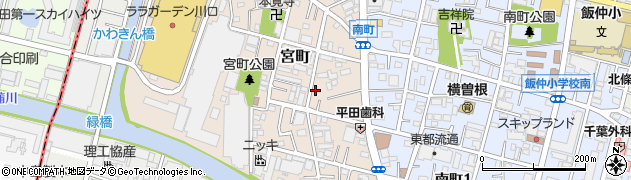 埼玉県川口市宮町周辺の地図
