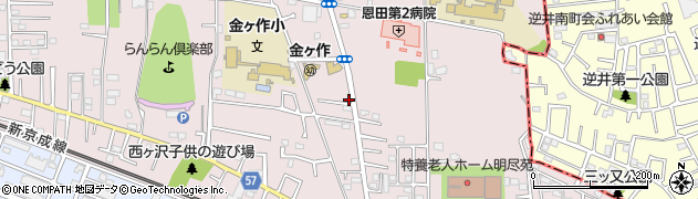 千葉県松戸市金ケ作304-12周辺の地図