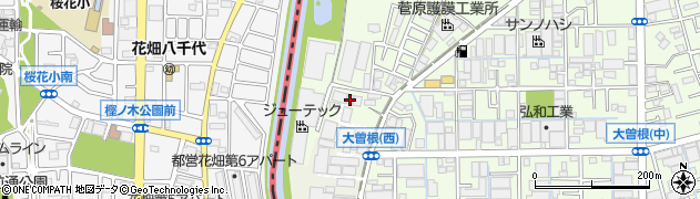 埼玉県八潮市大曽根2048周辺の地図