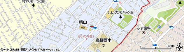 千葉県柏市しいの木台周辺の地図