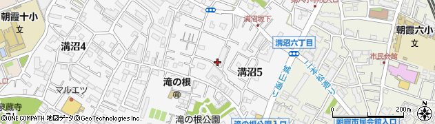 埼玉県朝霞市溝沼5丁目周辺の地図