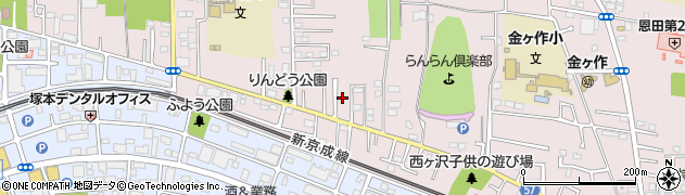 千葉県松戸市金ケ作322周辺の地図