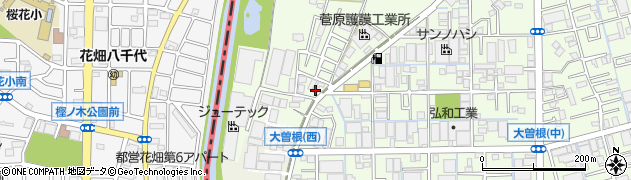 埼玉県八潮市大曽根2052周辺の地図