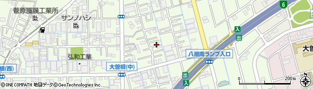 埼玉県八潮市大曽根808周辺の地図