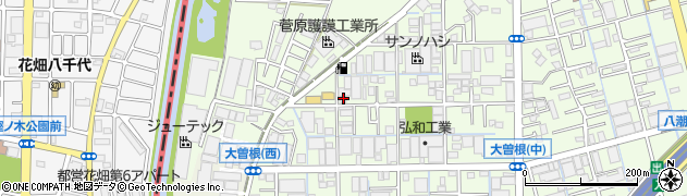 埼玉県八潮市大曽根1257周辺の地図