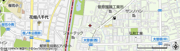 埼玉県八潮市大曽根2056周辺の地図