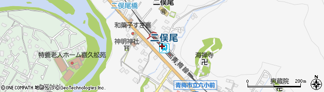 二俣尾駅周辺の地図