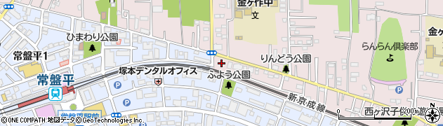 千葉県松戸市金ケ作394周辺の地図