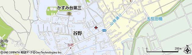 東京都青梅市谷野83周辺の地図