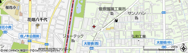 埼玉県八潮市大曽根2054周辺の地図