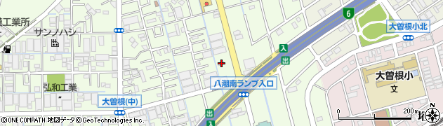 埼玉県八潮市大曽根695周辺の地図