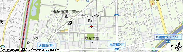 埼玉県八潮市大曽根1222周辺の地図