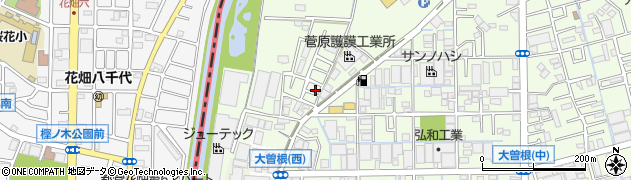 埼玉県八潮市大曽根2063周辺の地図