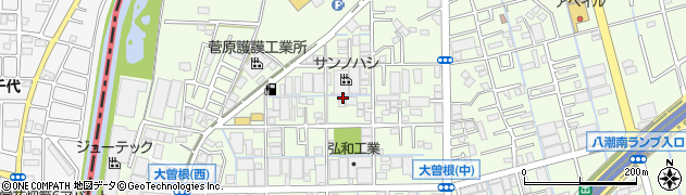埼玉県八潮市大曽根1220周辺の地図