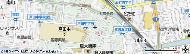 ファミリーマート戸田公園店周辺の地図