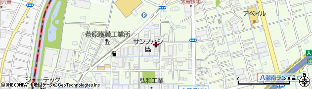 埼玉県八潮市大曽根1215周辺の地図