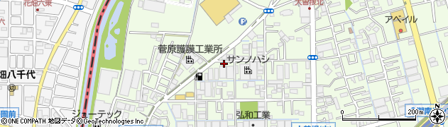 埼玉県八潮市大曽根1218周辺の地図