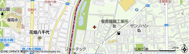 埼玉県八潮市大曽根2073周辺の地図