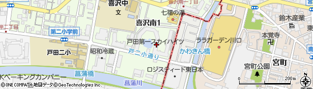 戸田スカイハイツ第一管理組合周辺の地図