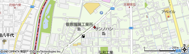 埼玉県八潮市大曽根1267周辺の地図