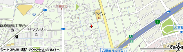 埼玉県八潮市大曽根727周辺の地図