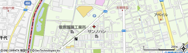 埼玉県八潮市大曽根1207周辺の地図