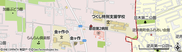 千葉県松戸市金ケ作283周辺の地図