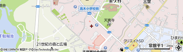 千葉県松戸市金ケ作111周辺の地図