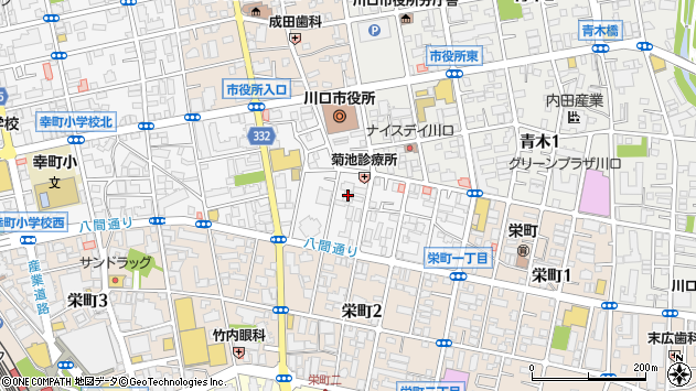 〒332-0016 埼玉県川口市幸町の地図