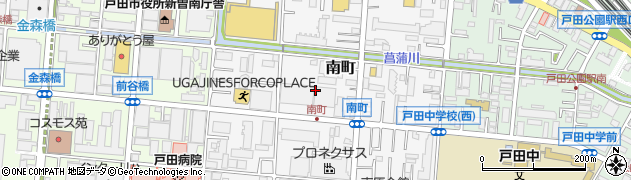 埼玉県戸田市南町周辺の地図