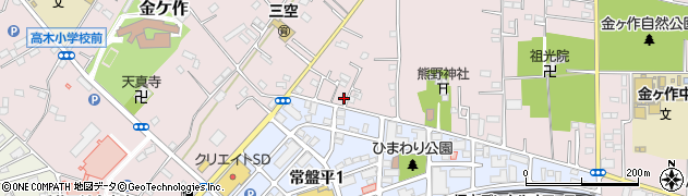 千葉県松戸市金ケ作366周辺の地図