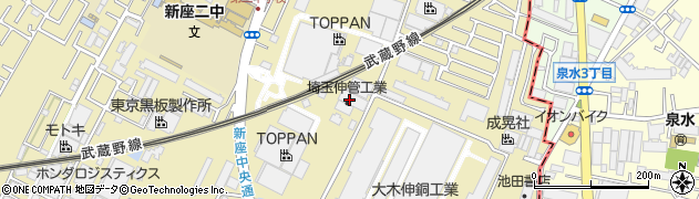 埼玉伸管工業株式会社周辺の地図