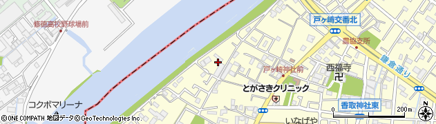 埼玉県三郷市戸ヶ崎3256周辺の地図