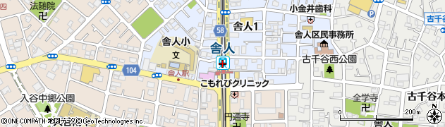 舎人駅周辺の地図