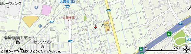 埼玉県八潮市大曽根780-1周辺の地図