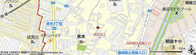 埼玉県朝霞市泉水周辺の地図