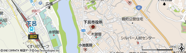 下呂市役所周辺の地図