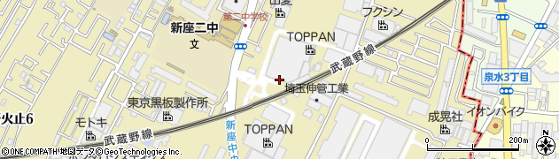 凸版印刷株式会社　朝霞工場周辺の地図