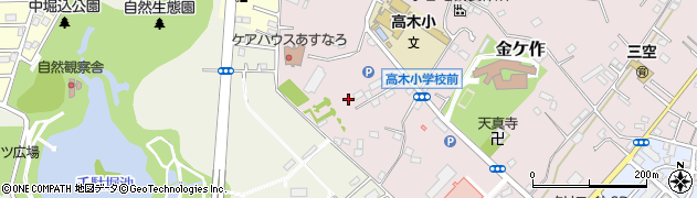 千葉県松戸市金ケ作136周辺の地図