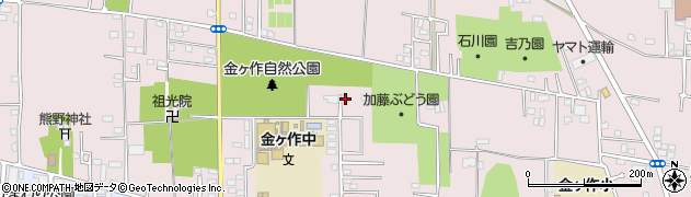 千葉県松戸市金ケ作338周辺の地図