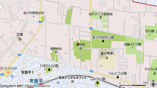 〒270-2251 千葉県松戸市金ケ作の地図