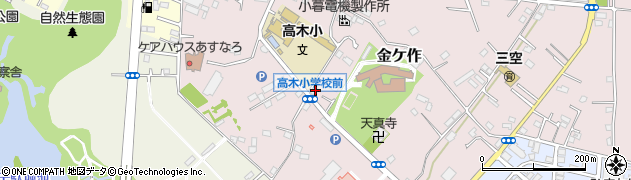 千葉県松戸市金ケ作113周辺の地図
