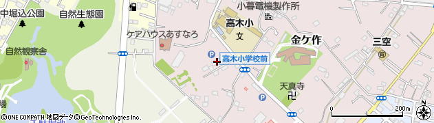 千葉県松戸市金ケ作124周辺の地図
