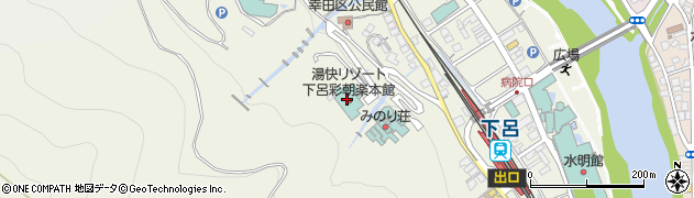 下呂観光ホテル周辺の地図